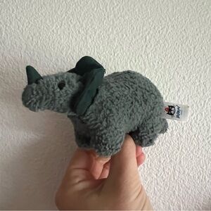 Jellycat MINI FOSSILY TRICERATOPS Retired RARE Dinosaur Plush Toy